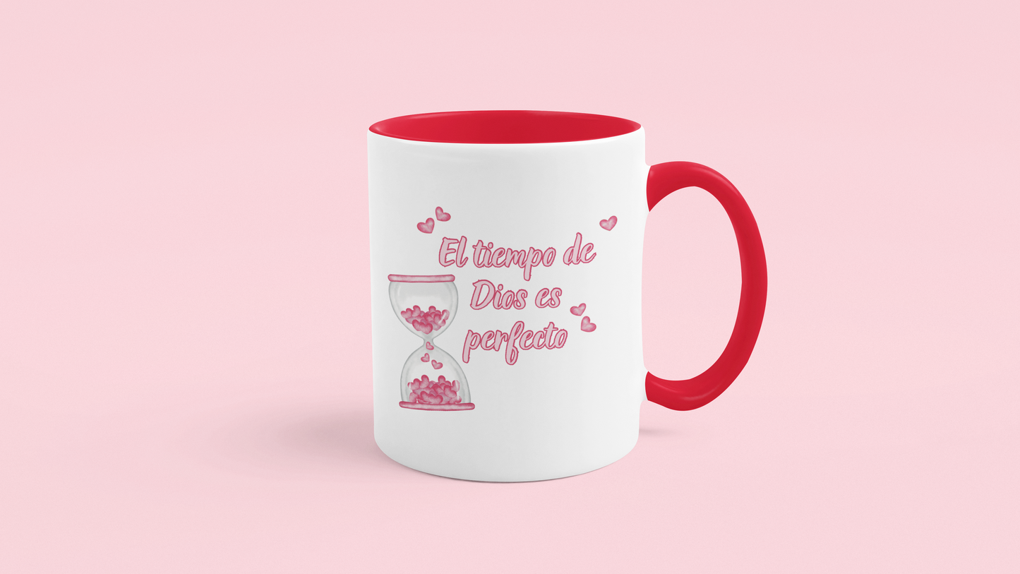 El tiempo de Dios es perfecto Taza